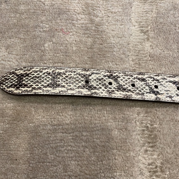 Fendi Women’s Python Print Logo Belt - Picture 8 of 10